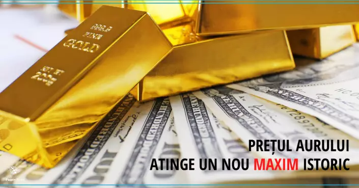 Prețul aurului atinge un nou maxim istoric